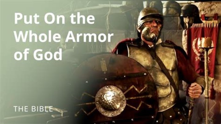 Put on the whole armor of God, fight wickedness
