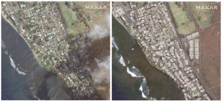 Satellite images show Lahaina devastation in stark contrast | News, Sports, Jobs