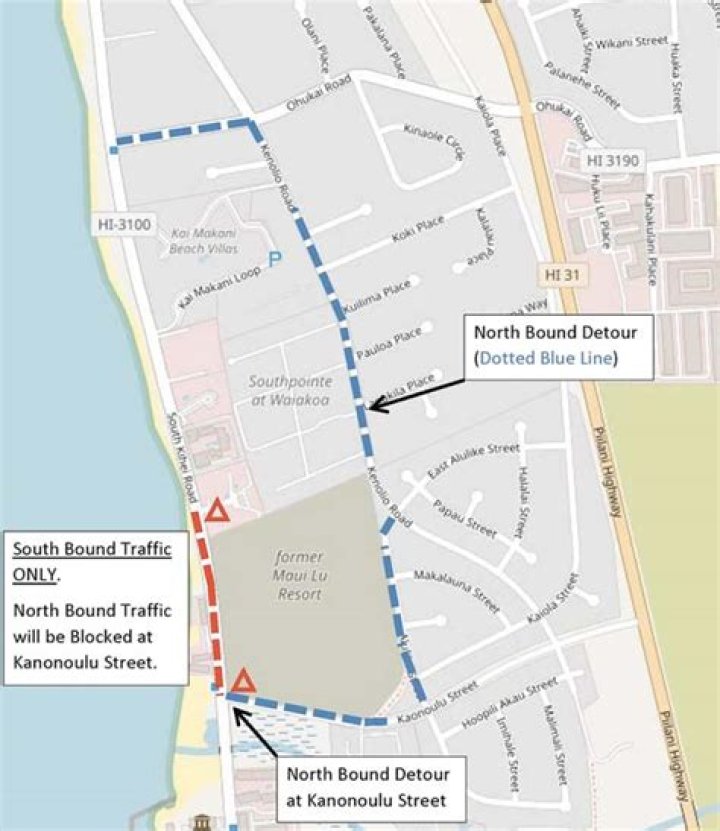 Traffic to be detoured on South Kihei Road | News, Sports, Jobs